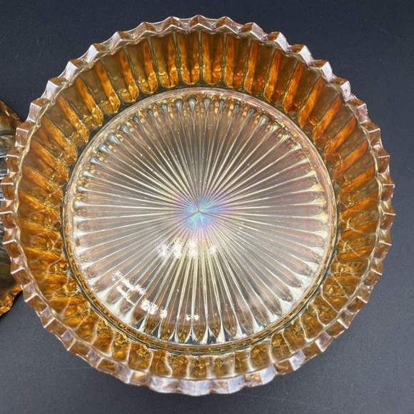 Vintage Jeanette Marigold Rose Lidded Dish - Picture 8 of 11